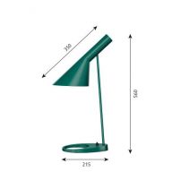 Louis Poulsen AJ Table Tafellamp - Donkergroen