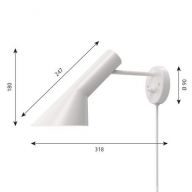 Louis Poulsen AJ Wall Wandlamp - Wit