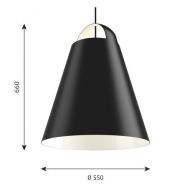 Louis Poulsen Above 550 LED Dali D2W Hanglamp - Zwart