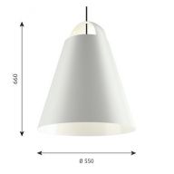 Louis Poulsen Above 550 LED Phase dimming D2W Hanglamp - Wit