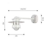 Louis Poulsen Albertslund Wall Long Wandlamp - Deels Mat glas - Wit