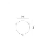 Tonone Bolt Wall Sidefit Mini met stekker Wandlamp - Zwart
