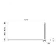 Tonone Mr. Tubes LED Pendant Horizontal Driver On Fixture Hanglamp 2700K - Wit