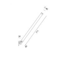 Tonone Mr. Tubes LED Wall Driver Separate Wandlamp 2700K - Wit