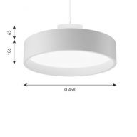 Louis Poulsen Circle Suspend 450 Hanglamp - Kelvin instelbaar - Prisma Dali - Wit
