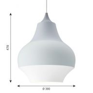 Louis Poulsen Cirque 380 Hanglamp - Grijze top