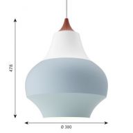 Louis Poulsen Cirque 380 Hanglamp - Koperen top