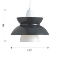 Louis Poulsen Doo-Wop Hanglamp - Donkergrijs