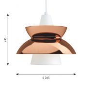 Louis Poulsen Doo-Wop Hanglamp - Koper