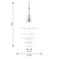 Louis Poulsen Enigma 545 Hanglamp - Wit/aluminium