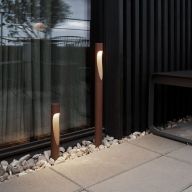 Louis Poulsen Flindt Garden Short Vloerlamp - 2700K Grondpin zonder adapter - Aluminium