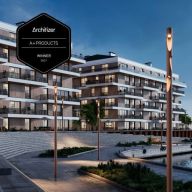 Louis Poulsen Flindt Plaza Mast - 3,5m - Voetplaat - Bruin