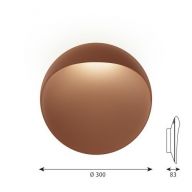Louis Poulsen Flindt Wall 300 Wandlamp - 2700K Dali - Bruin