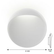 Louis Poulsen Flindt Wall 400 Wandlamp - 3000K Dali - Wit
