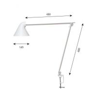 Louis Poulsen NJP Tafellamp met klem - 2700K - Wit