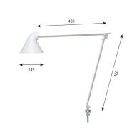 Louis Poulsen NJP Tafellamp met pin 10 - 2700K - Wit