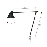 Louis Poulsen NJP Tafellamp met pin 10 - 3000K - Zwart