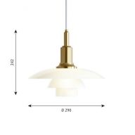 Louis Poulsen PH 3/2 Hanglamp - Messing