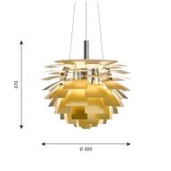 Louis Poulsen PH Artichoke 480 Hanglamp - 3000K-1800K Bluetooth - Messing