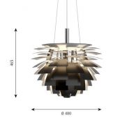 Louis Poulsen PH Artichoke 480 Hanglamp 3000K-1800K Bluetooth - Zwart