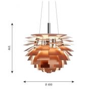 Louis Poulsen PH Artichoke 480 Hanglamp - E27 100W - Koper