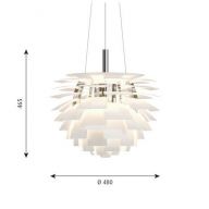 Louis Poulsen PH Artichoke 480 Hanglamp 3000K Dali - Wit