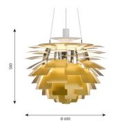 Louis Poulsen PH Artichoke 600 Hanglamp - 2700K Bluetooth - int. driver - Messing