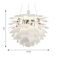 Louis Poulsen PH Artichoke 720 Hanglamp - 2700K Bluetooth - int. driver - Wit