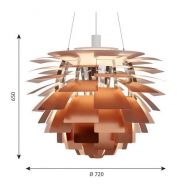Louis Poulsen PH Artichoke 720 Hanglamp - E27 100W - Koper