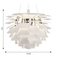 Louis Poulsen PH Artichoke 840 Hanglamp - 3000K Bluetooth - int. driver - Wit