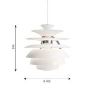 Louis Poulsen PH Snowball Hanglamp - E27 70W - Wit