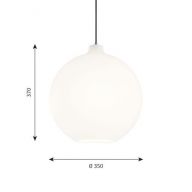 Louis Poulsen Wohlert 350 Hanglamp - 3000K Dali - Wit