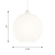 Louis Poulsen Wohlert 400 Hanglamp - E27 70W - Wit