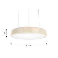 Louis Poulsen LP Grand 1480 Hanglamp - Suspended - 3000K Dali - Champagne