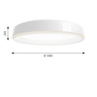 Louis Poulsen LP Grand 1480 Plafondlamp - Opbouw - 3000K Dali - Wit