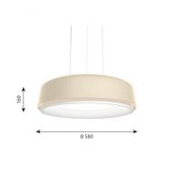 Louis Poulsen LP Grand 580 Hanglamp - Suspended - 3000K Dali - Champagne