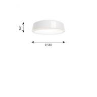 Louis Poulsen LP Grand 580 Plafondlamp - Opbouw - 3000K Dali - Wit