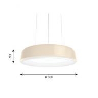 Louis Poulsen LP Grand 880 Hanglamp - Suspended - 3000K Dali - Champagne