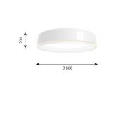 Louis Poulsen LP Grand 880 Plafondlamp - Opbouw - 3000K Dali - Wit