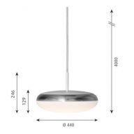 Louis Poulsen Silverback 440 Hanglamp - 3000K Dali - Wit