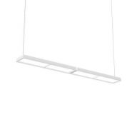 Louis Poulsen Slim Box Suspended Double Hanglamp - 3000K 5051lm Wireless Bluetooth - Micro Prismatic - Wit