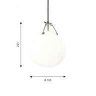 Louis Poulsen Moser 185 Hanglamp - Wit