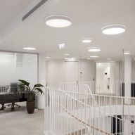 Louis Poulsen Slim Round 680 Semi-recessed Plafondlamp - Kelvin instelbaar 6383lm Dali - Opal - Wit