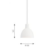 Louis Poulsen Toldbod 120 Hanglamp - Wit