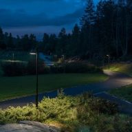 Louis Poulsen Toldbod Post 290 Lantaarnpaal - 60 - 3000K Nightdim - Zwart