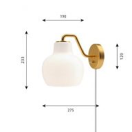 Louis Poulsen VL Ring Crown 1 Wandlamp - Wit