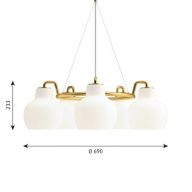 Louis Poulsen VL Ring Crown 5 Kroonluchter - Wit