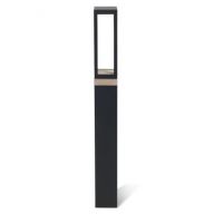 Ethimo Carre Sokkellamp - Pickled teak - Zwart