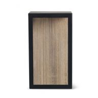 Ethimo Carre Wandlamp - Pickled teak - Zwart