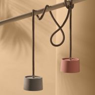 Ethimo Gaia Oplaadbare Hanglamp - Teak - Ruggine - Rood